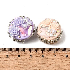 Handmade Polymer Clay Rhinestone Beads&nbsp;CLAY-Z005-03