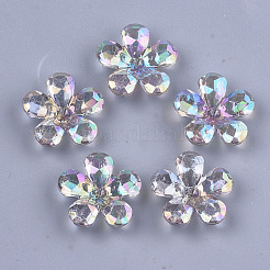 Transparent Acrylic Bead Caps&nbsp;TACR-T007-05