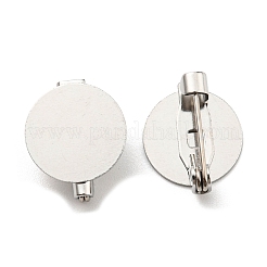 Non-Tarnish 201 Stainless Steel Tray Brooch&nbsp;STAS-Q246-01B-P