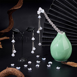 300Pcs 3 Style Electroplate Acrylic Bead Caps&nbsp;PACR-PH0001-07