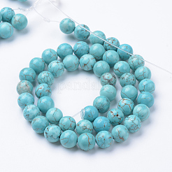 Synthetic Green Turquoise Beads Strands&nbsp;G-T055-6mm-12-1
