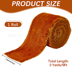 3 Yards Nylon Ribbon with Raw Edge&nbsp;SRIB-WH20020-024B