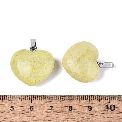 Natural Lemon Jade Pendants&nbsp;G-N362-05P-14