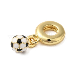 Rack Plating Brass Enamel European Dangle Charms&nbsp;KK-P279-50A-G
