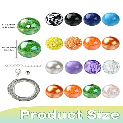 Round Opaque Acrylic Beads Kit&nbsp;OACR-CJC0002-05B