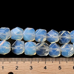 Opalite Star Cut Round Beads Strands&nbsp;G-M418-C19-01