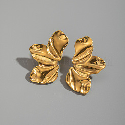 Stainless Steel Butterfly Wing Stud Earrings&nbsp;ZG8385-1
