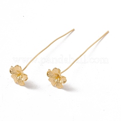 Brass Flower Head Pins&nbsp;FIND-B009-10G