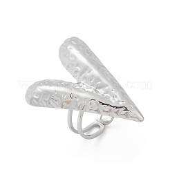 304 Stainless Steel Cuff Rings&nbsp;RJEW-D306-05P