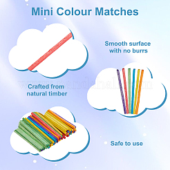1000Pcs DIY Wood Matchstick&nbsp;AJEW-WH0609-676