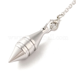 Rack Plating Brass Dowsing Pendulum Big Pendants&nbsp;KK-H444-02