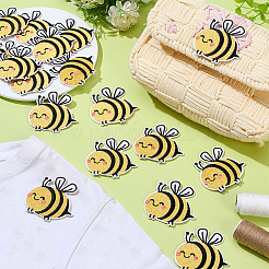 Bees Computerized Embroidery Cloth Iron on/Sew on Patches&nbsp;PATC-WH0002-131