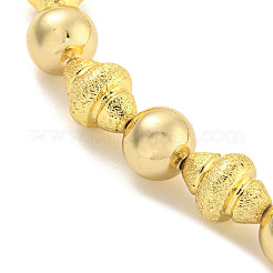Rack Plating Brass Beaded Necklaces&nbsp;NJEW-P307-05G