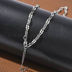 2.5MM 304 Stainless Steel Dapped Chain Necklaces&nbsp;NJEW-D328-03P-03