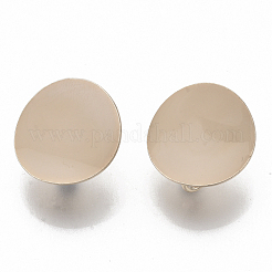 Light Gold Plated Iron Stud Earring Findings&nbsp;IFIN-T014-01-NR