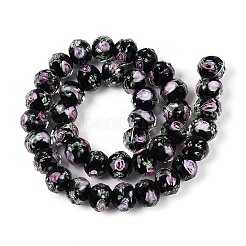 Handmade Luminous Lampwork Beads Strands&nbsp;LAMP-N037-01A