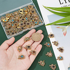 60Pcs Natural & Synthetic Mixed Gemstone Pendants&nbsp;PALLOY-PH0022-26
