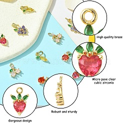 10Pcs 5 Styles Brass Charms&nbsp;KK-CJ0001-73