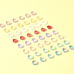 8 Colors Transparent Spray Painted Glass Beads&nbsp;GLAA-FS0001-85