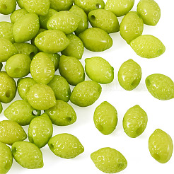 50Pcs Opaque Acrylic Beads&nbsp;SACR-TADJ0001-01C