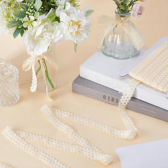 20M Polyester Stretch Frilly Edge Lace Ribbon&nbsp;OCOR-GF0003-37B