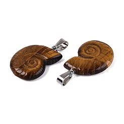 Natural Tiger Eye Pendants&nbsp;G-Q601-45C