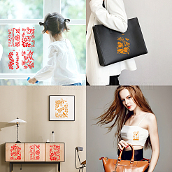 8Pcs 8 Style Plastic Drawing Painting Stencils Templates&nbsp;DIY-GF0004-82