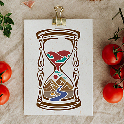 1 Set PET Hollow Out Drawing Painting Stencils&nbsp;DIY-MA0004-41A-01