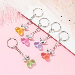 Heart Angel Acrylic & Alloy Keychains&nbsp;KEYC-JKC00583-01
