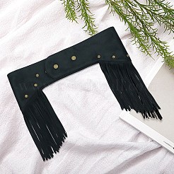 Frosted Faux Suede Tassel Waist Belts for Dress Jeans&nbsp;AJEW-WH20816-016A