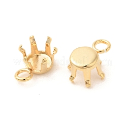 Ion Plating(IP) 304 Stainless Steel Charms Rhinestone Claw Settings&nbsp;STAS-U025-02B-G