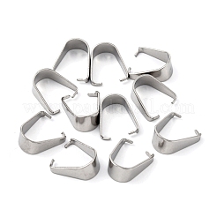 Non-Tarnish 304 Stainless Steel Snap on Bails&nbsp;X-STAS-R048-13x9mm