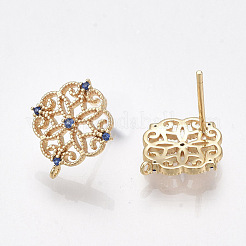 Brass Stud Earring Findings&nbsp;KK-T038-491A