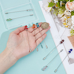 8Pcs 8 Colors Brass Pins&nbsp;JEWB-DR00010