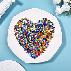 180g 12 Colors Glass Seed Beads&nbsp;SEED-SZ0001-010