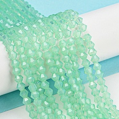 Baking Paint Transparent Glass Beads Strands&nbsp;DGLA-F029-J4mm-05