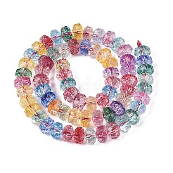 Crackle Transparent Glass Beads Strands&nbsp;GLAA-N068-03A-M