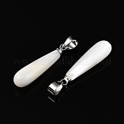Natural Trochid Shell/Trochus Pendants&nbsp;SSHEL-N027-129-01
