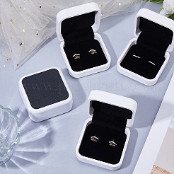 Plastic Cufflink Packing Boxes with Flip Hinged Lid&nbsp;CON-WH0100-51A