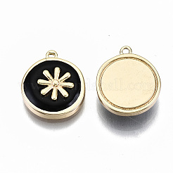 Brass Enamel Pendants&nbsp;KK-R114-15-NF