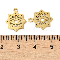 Ion Plating(IP) 304 Stainless Steel Charms&nbsp;STAS-J042-03G