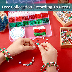 DIY 18 Style Glass & Acrylic & Polymer Clay Beads Jewelry Making Finding Kit&nbsp;DIY-TAC0031-03