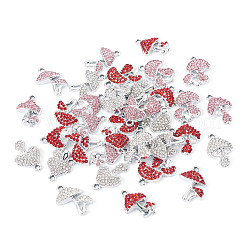 36Pcs 12 Styles Rack Plating Alloy Rhinestone Pendants&nbsp;FIND-TA0010-29