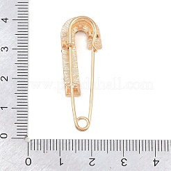 Crystal Rhinestone Safety Pin Brooches&nbsp;JEWB-A040-01A-G