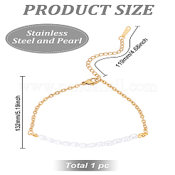 1Pc 201 Stainless Steel Cable Chain Bracelets&nbsp;BJEW-LP0001-44