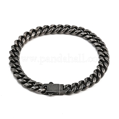 316 Surgical Stainless Steel Cuban Link Chain Bracelets&nbsp;BJEW-C125-12AS