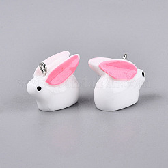 Spray Painted Opaque Resin Pendants&nbsp;RESI-TAC0030-01A