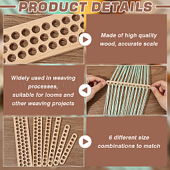 1 Set Rectangle Wood Thread Winding Boards&nbsp;TOOL-BC0003-13