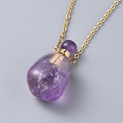 Handmade Bumpy Lampwork Perfume Bottle Pendants&nbsp;NJEW-F251-10