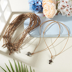 20Pcs Adjustable Cowhide Leather Cord Necklace Making&nbsp;NJEW-TAC0042